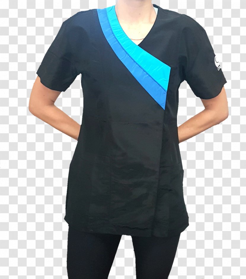 T-shirt Sleeve Shoulder Turquoise - Grooming Uniforms Transparent PNG