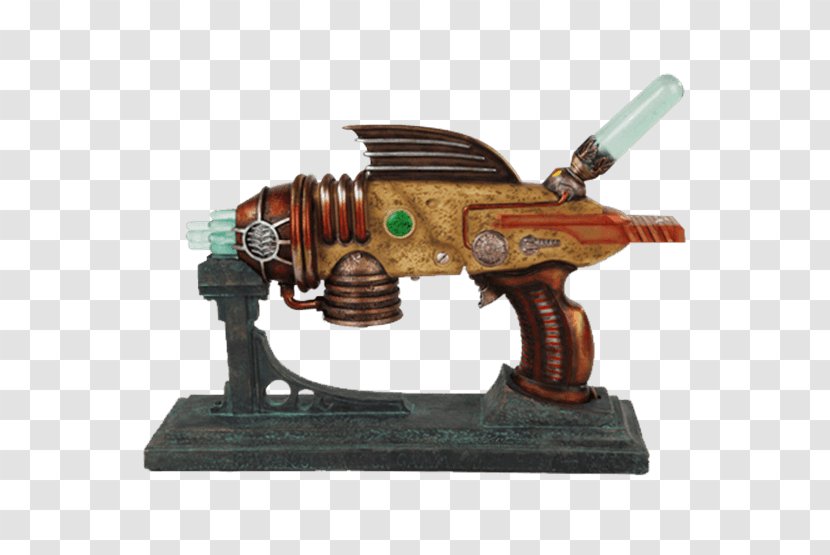 Handgun Steampunk Statue Figurine Transparent PNG