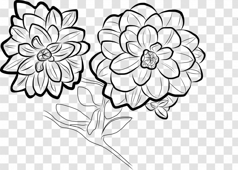 Visual Arts Drawing Flower Floral Design - Marigold Transparent PNG