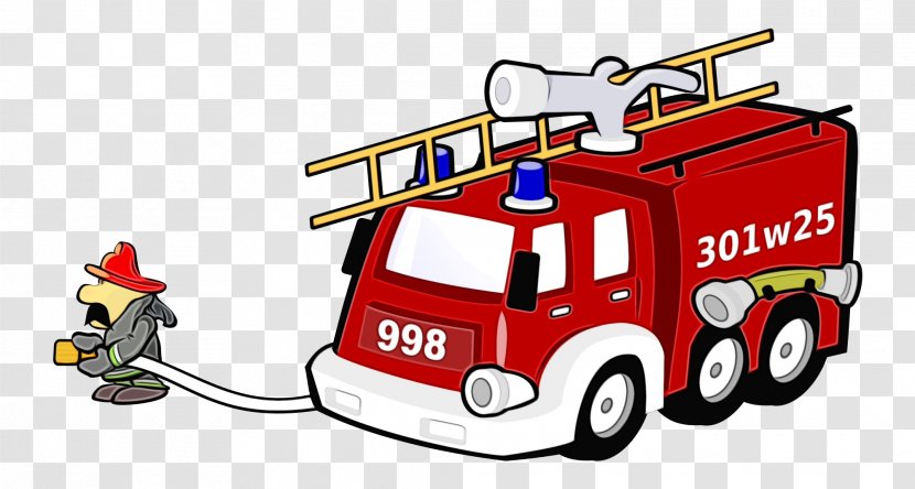 Firefighter Cartoon - Fire Engine - Tow Truck Driver Transparent PNG