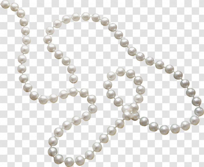 Pearl Necklace Jewellery Gemstone - Chain - White Transparent PNG