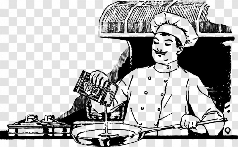 Meatball Chef Cooking Pasta Clip Art - Cartoon - Cooker Transparent PNG
