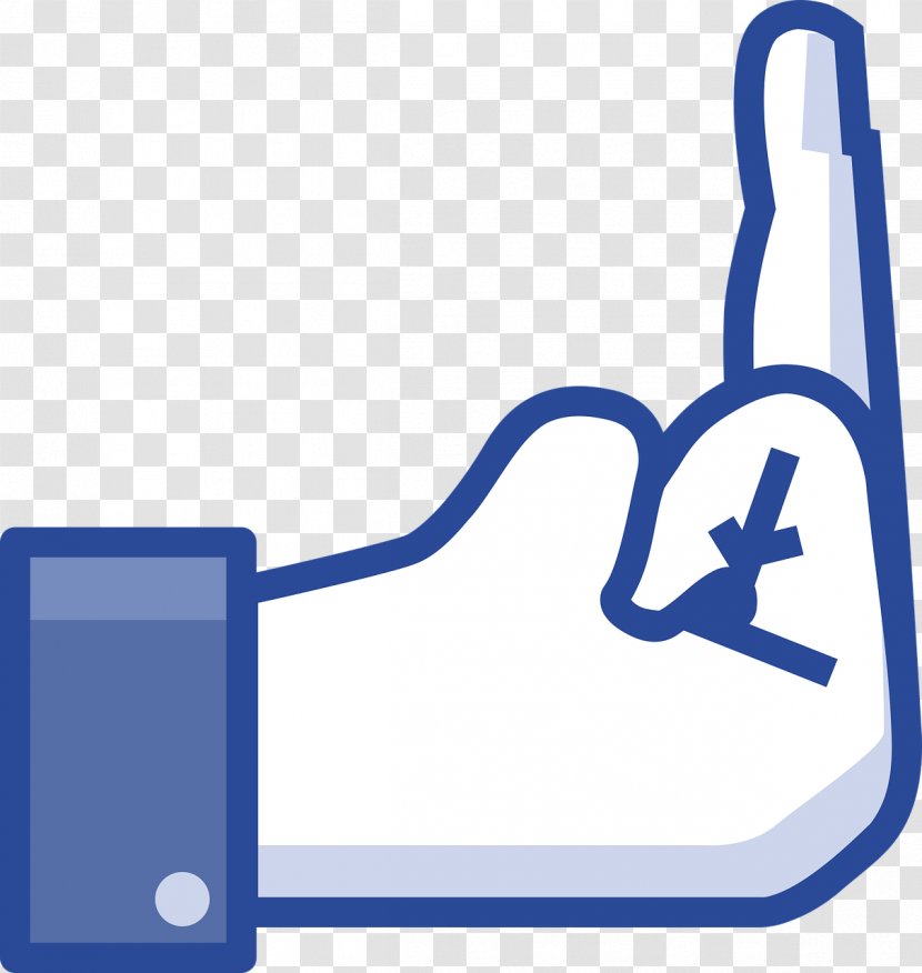 T-shirt The Finger Facebook Middle Like Button - Technology - Vote Transparent PNG