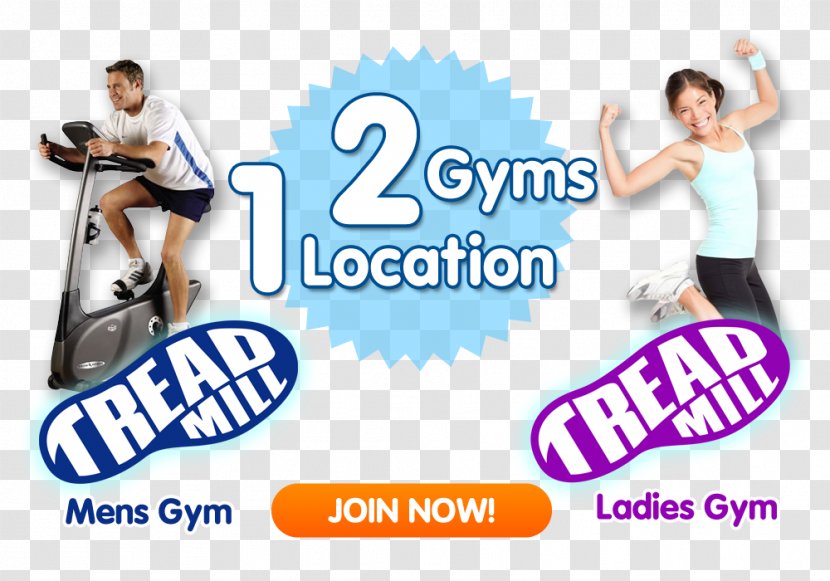 The Tread Mill Fitness Centre Physical Treadmill Exercise Machine - Banner - Join Now Transparent PNG
