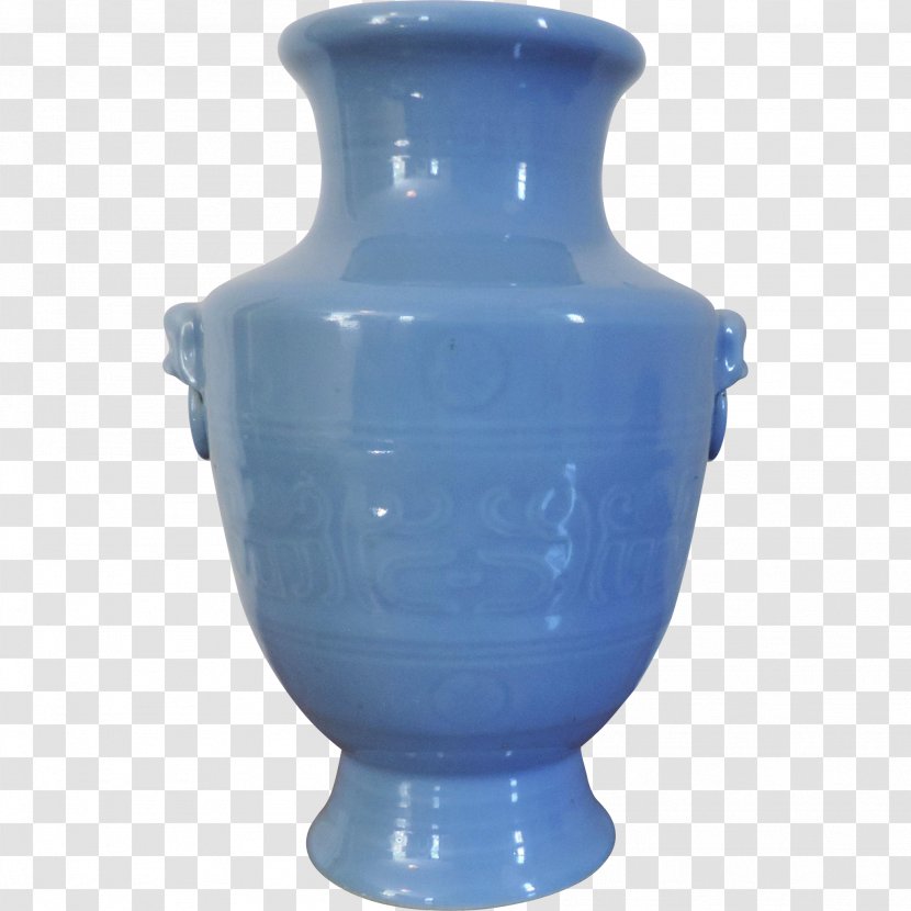 Vase Ceramic Cobalt Blue Pottery Transparent PNG
