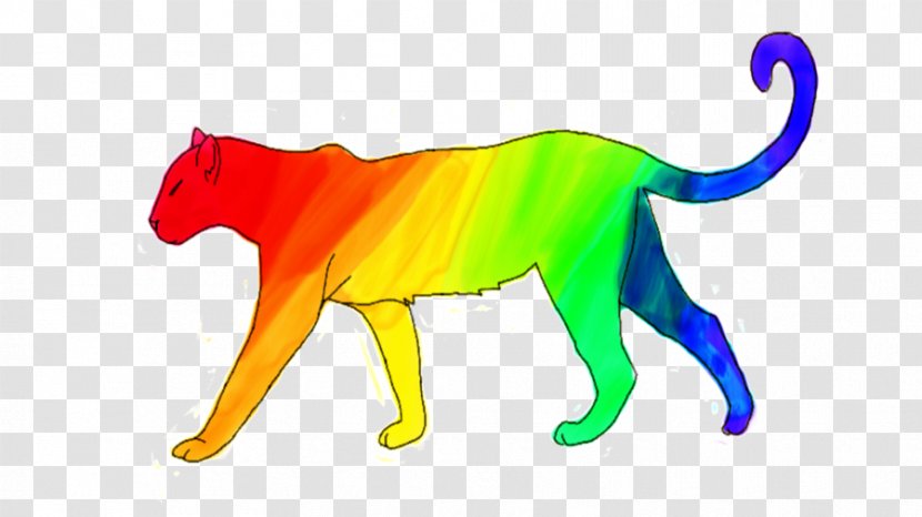 Cat Panthera Rainbow Yellow Transparent PNG