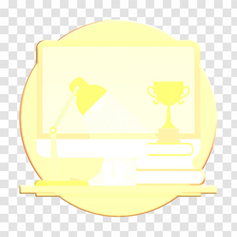 Education Icon Desk Workspace - Yellow Transparent PNG
