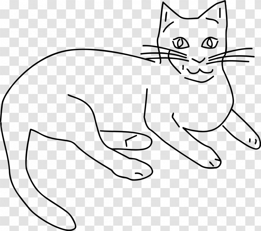 Cat Line Art Kitten Whiskers Clip - Domestic Short Haired - Cats Transparent PNG