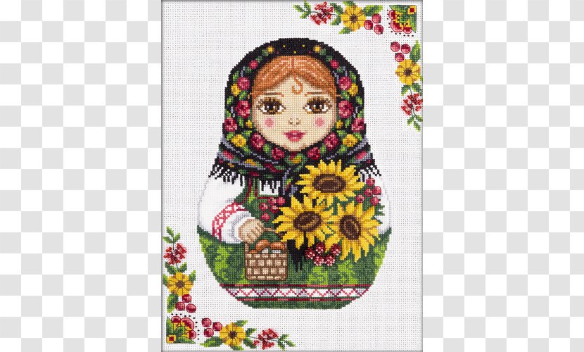 Cross Stitch Patterns Cross-stitch Matryoshka Doll Embroidery - Art Transparent PNG