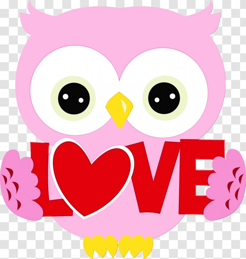 Valentines Day Cartoon - Bird - Smile Heart Transparent PNG