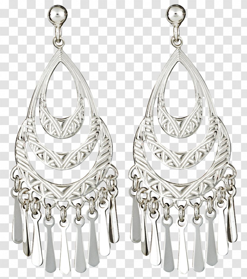 Earring Jewellery Sterling Silver Clothing Accessories Transparent PNG