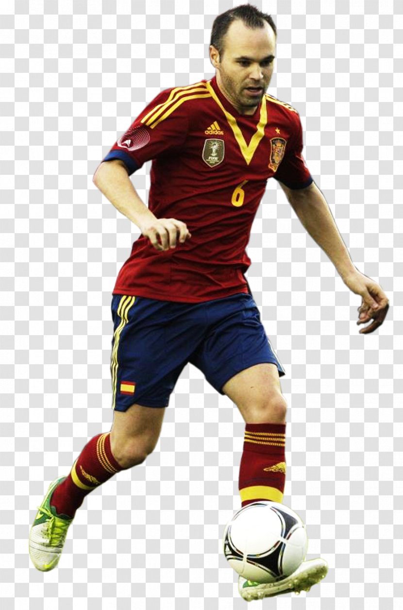 Andrés Iniesta Spain National Football Team Player - Play - Sergio Ramos Transparent PNG