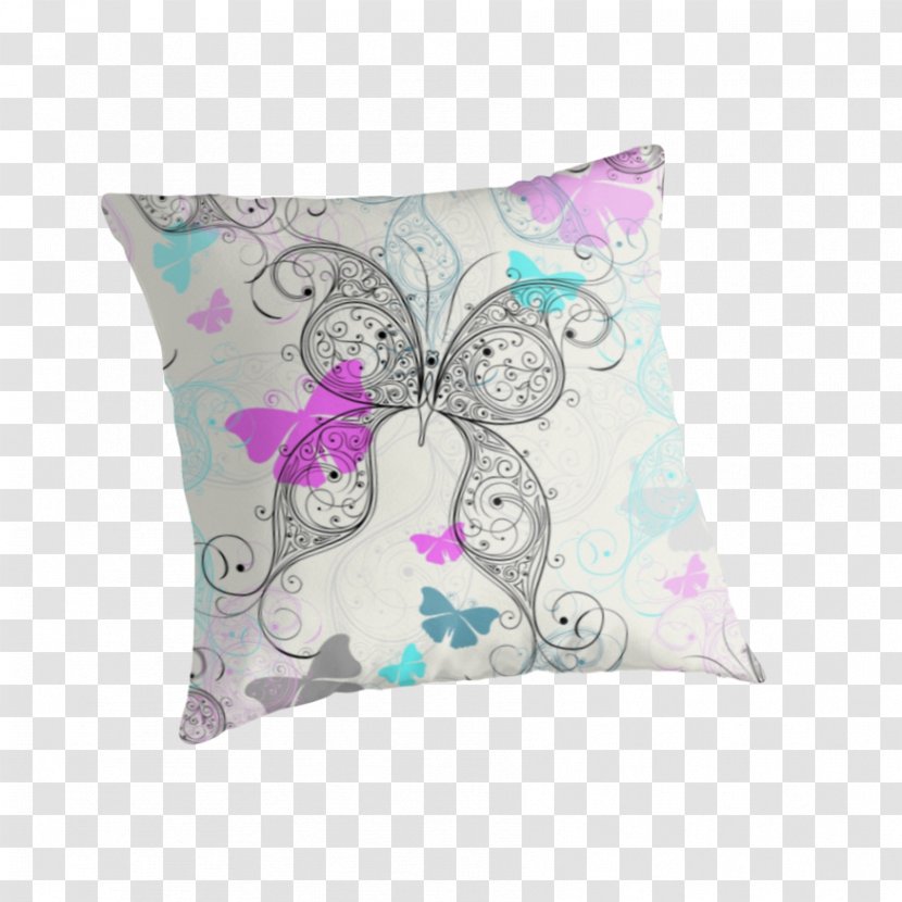 Throw Pillows Cushion Lilac Violet - Textile - Delicate Lace Transparent PNG