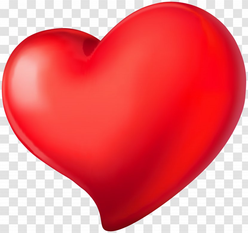 Red Heart Valentine's Day Design - Transparent PNG Clip Art Image Transparent PNG
