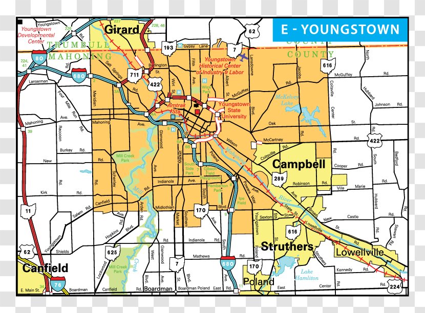 Lost Youngstown Vienna Center Map City Transparent PNG