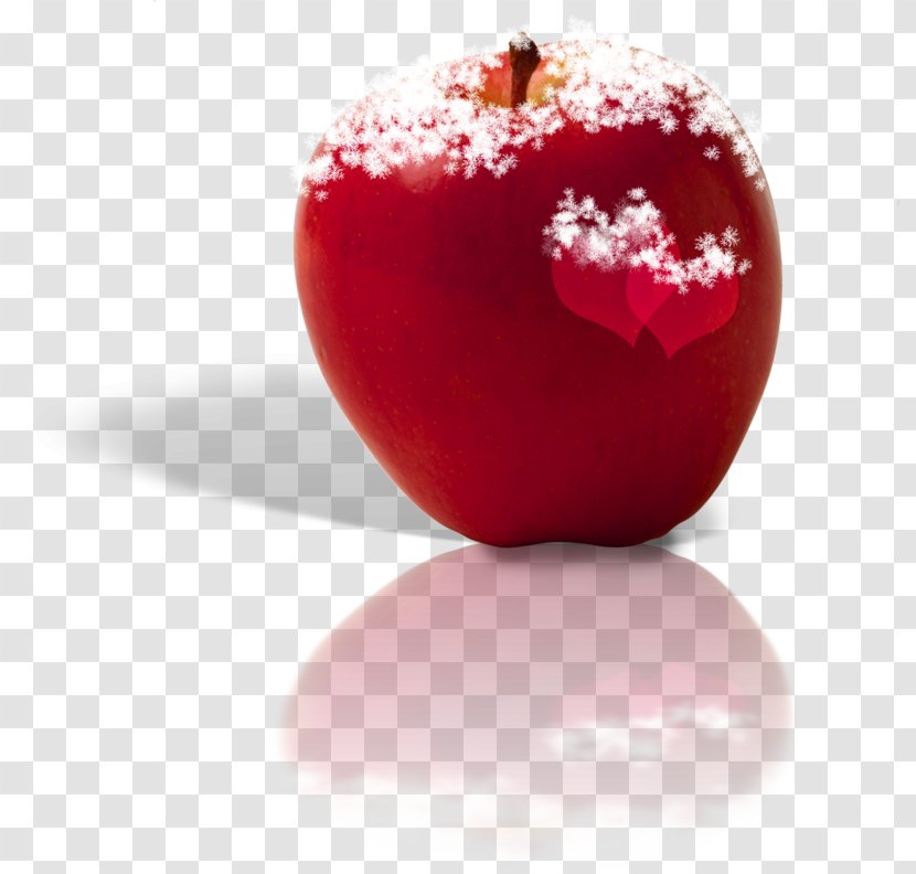 Apple Auglis Fruit - Red Love Transparent PNG