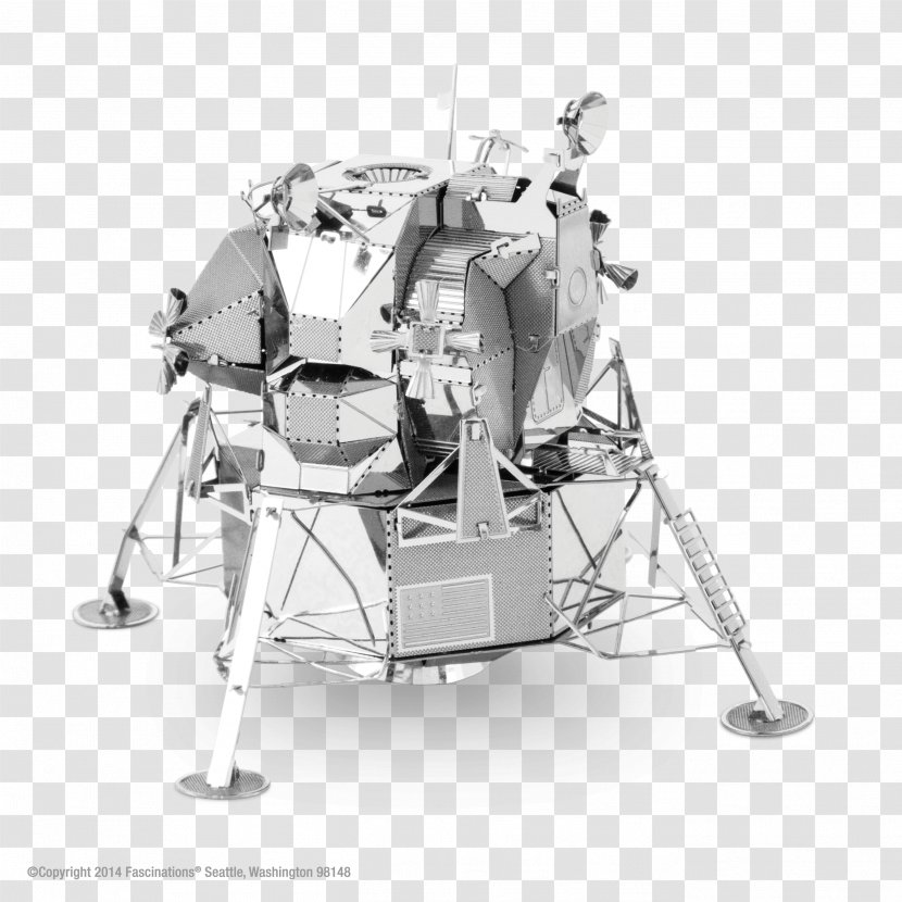 Apollo Program Lunar Module Moon Landing Laser Cutting Lander - Metal Transparent PNG