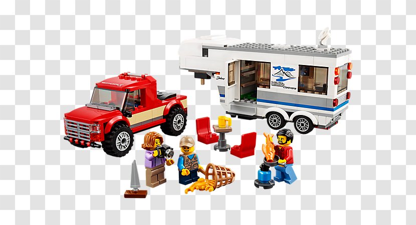 LEGO 60182 City Pickup & Caravan Hamleys Lego Toy - 7280 Straight Crossroad Plates Transparent PNG