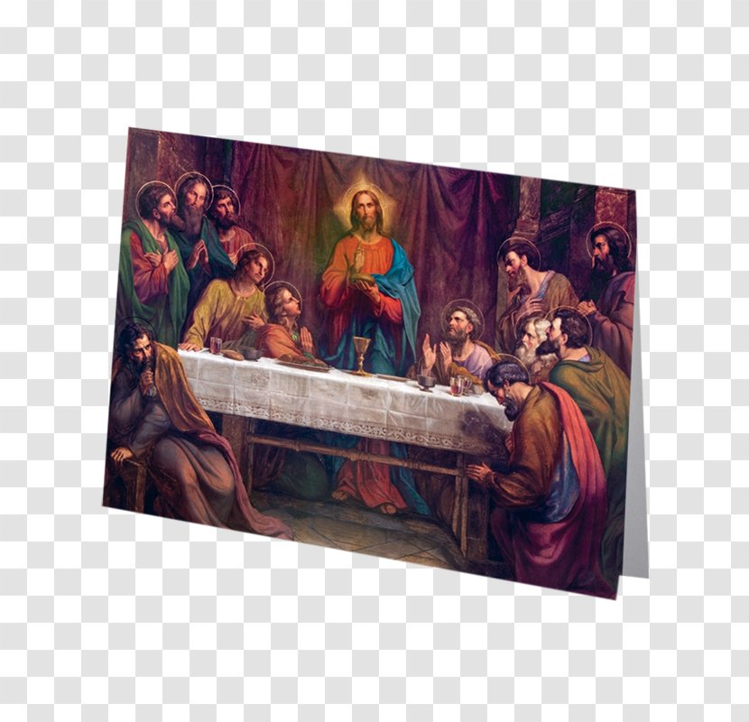 Katholische Kirche The Last Supper Fresco Painting Mural - Art Transparent PNG