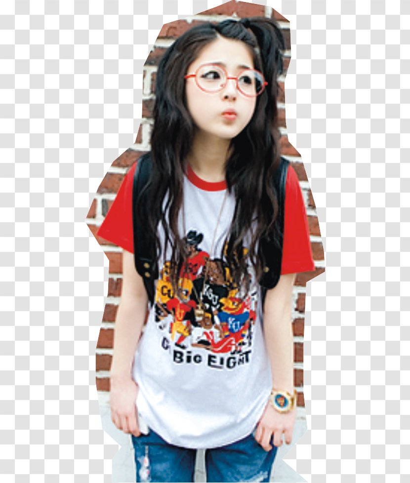 T-shirt Nerd Glasses Otaku Shoulder - Heart - Ulzzang Boy Transparent PNG