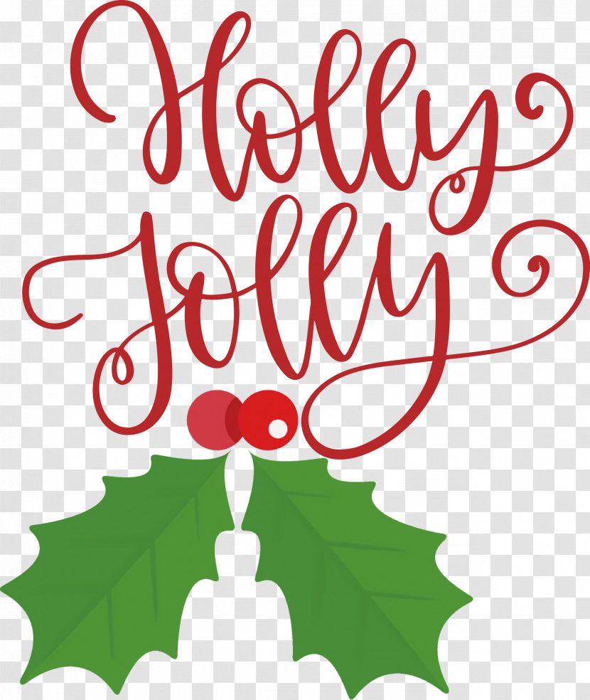 Holly Jolly Christmas Transparent PNG