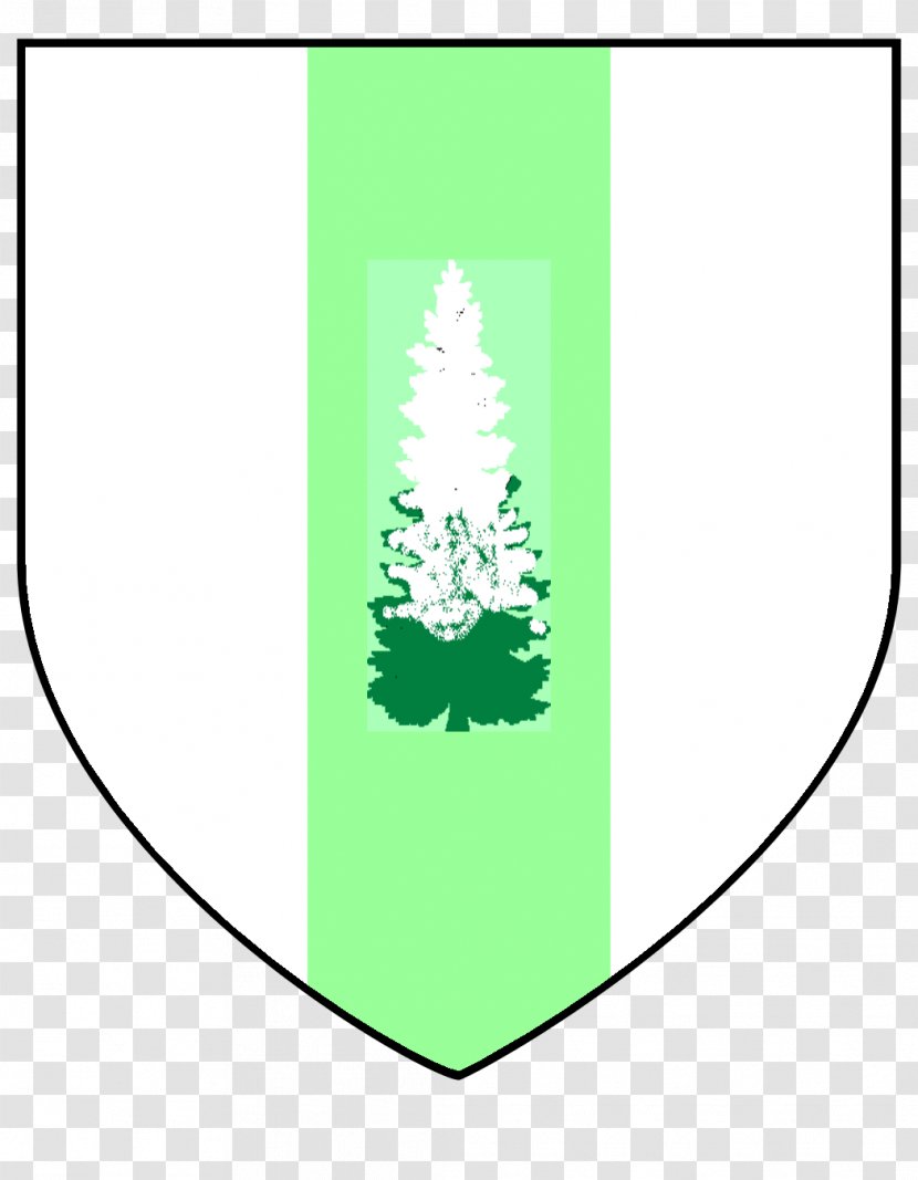 Green Coat Of Arms Bordure Vert Conifers - Conifer Transparent PNG