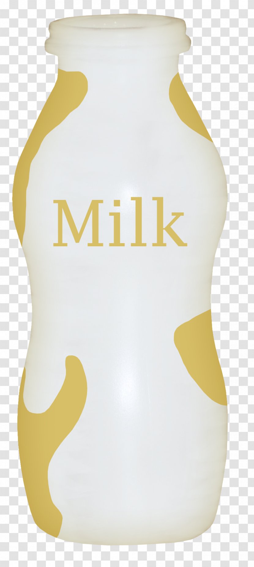 Cows Milk Bottle - Yellow - Cup Gold Transparent PNG