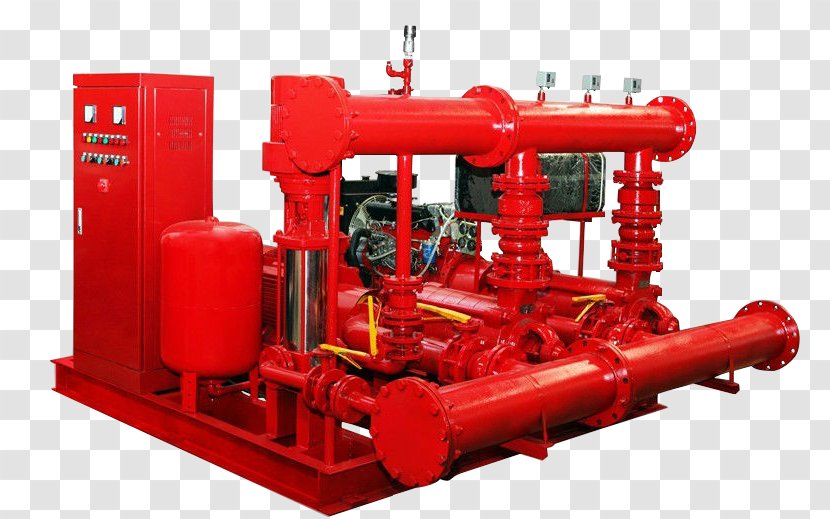 Fire Pump Conflagration Pressure Vessel Compressor - Machine Transparent PNG