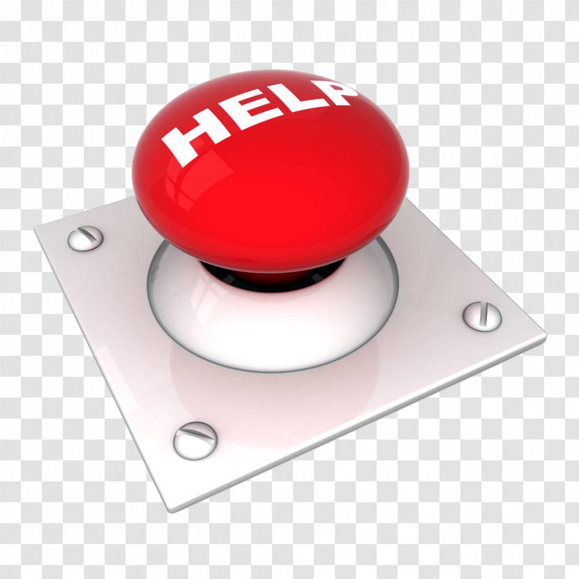 Push-button Stock Photography - Pushbutton - Cartoon Red Alarm Button Transparent PNG