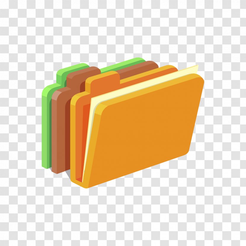 Euclidean Vector Directory Computer File - Orange - Folder Transparent PNG