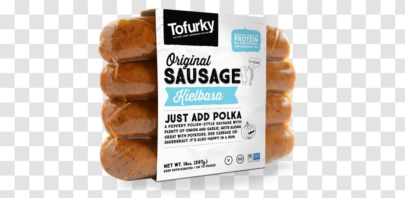 Tofurkey Bratwurst Sausage Vegetarian Cuisine Kielbasa - Turtle Island Foods - Seasoning Transparent PNG