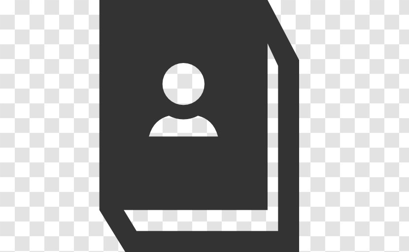 Google Contacts Apple Icon Image Format - Blackandwhite - Table Transparent PNG