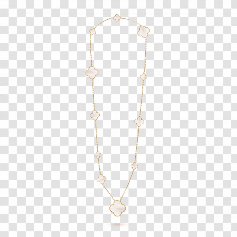 Necklace Gold Van Cleef & Arpels Nacre Jewellery - Jewelry Stand Transparent PNG