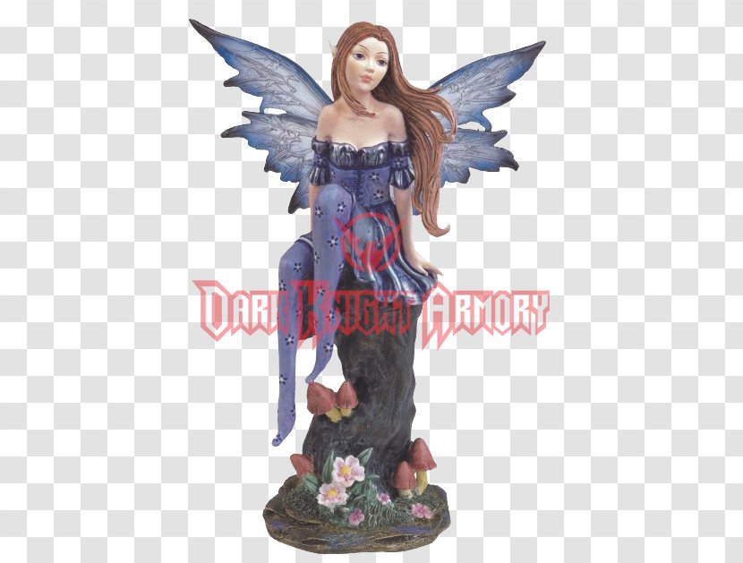 Figurine Statue Sculpture The Fairy With Turquoise Hair - Tree Transparent PNG