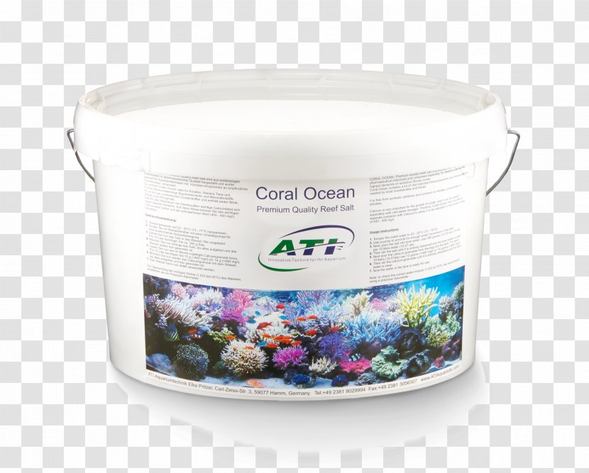 Aquarium ATI Actinic T5 Bulb Akwarystyka Morska Sea Salt Coral Ocean Plus 22 Kg - Ati Technologies - Information Transparent PNG