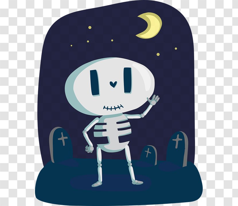 Halloween Human Skeleton Skull Symbolism - Cartoon Transparent PNG
