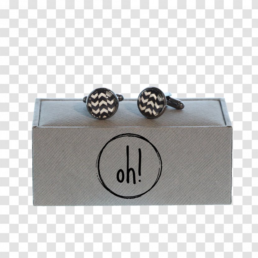 Jewellery Cufflink Earring Glass Button - Flower - Triangles Black Transparent PNG