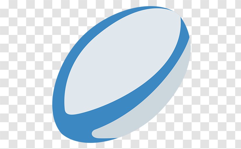 Rugby Union Emoji League Ball - Logo Transparent PNG