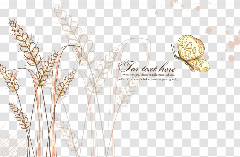 Flower Download Floral Design Clip Art - Ornament - Vector Wheat Transparent PNG