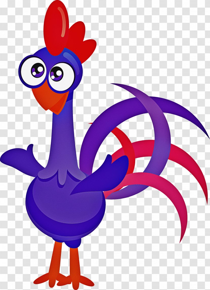 Rooster Chicken Clip Art Cartoon Bird - Livestock Beak Transparent PNG