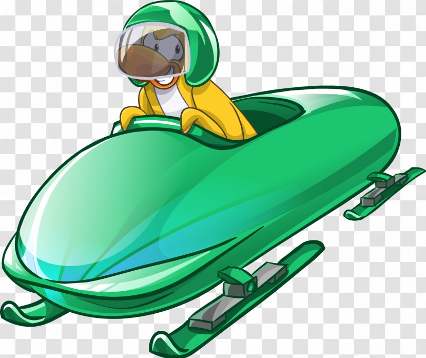 Winter Cartoon - Club Penguin - Sport Sledding Transparent PNG