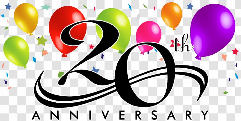 Anniversary Image Party Insurance Music - 20th Transparent PNG