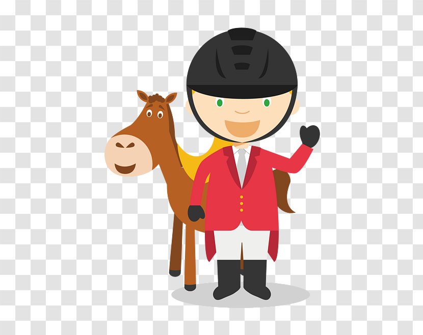 Horse Equestrianism Cartoon Illustration - Dressage - Racecourse Knight Transparent PNG
