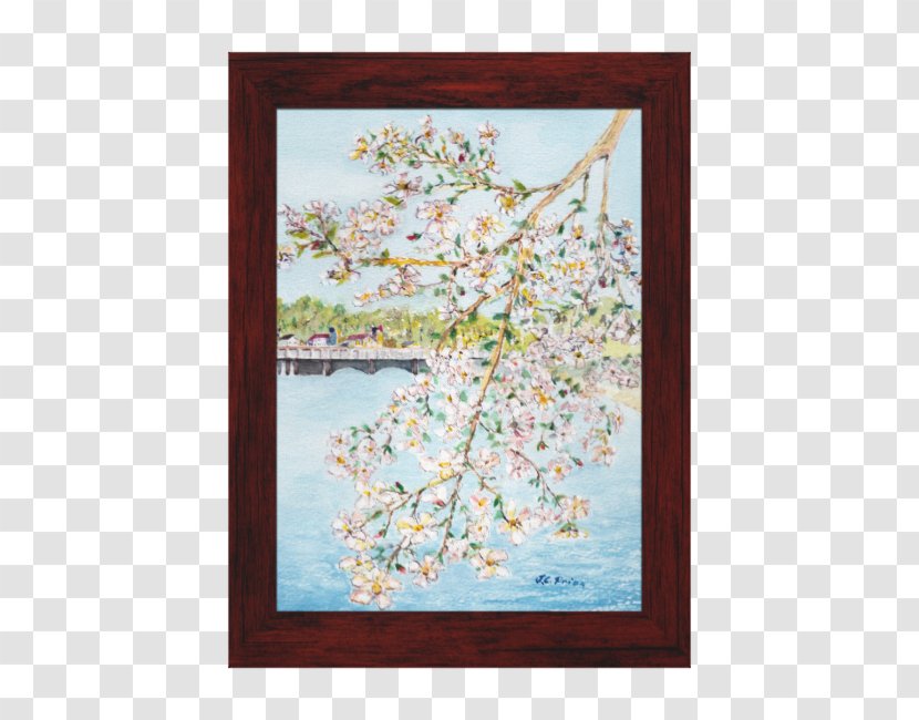 Cherry Blossom Paper Painting Zazzle - Watercolor Sky Transparent PNG
