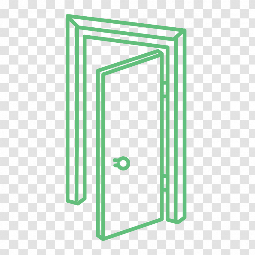 Line Rectangle Door Transparent PNG