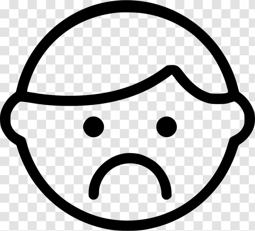 Emoticon Crying - Monochrome Photography - Smiley Transparent PNG