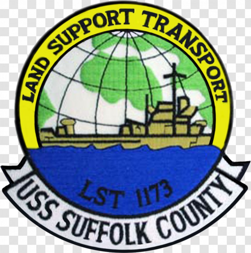 USS Suffolk County (LST-1173) Landing Ship, Tank United States Navy - Ship - Patch Transparent PNG