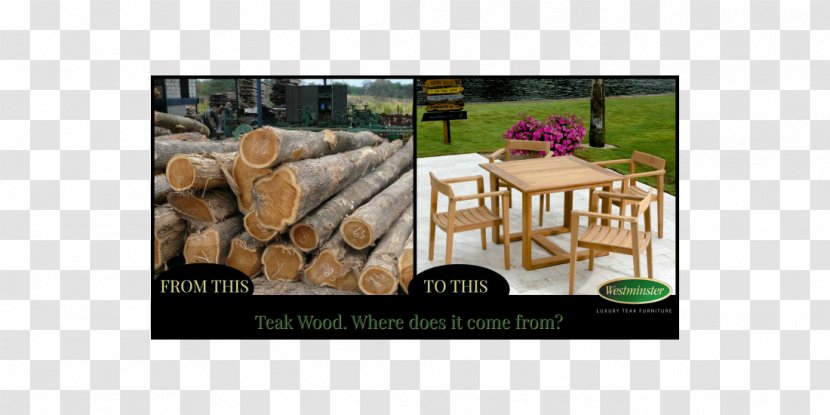Teak Wood Garden Furniture Brand Transparent PNG