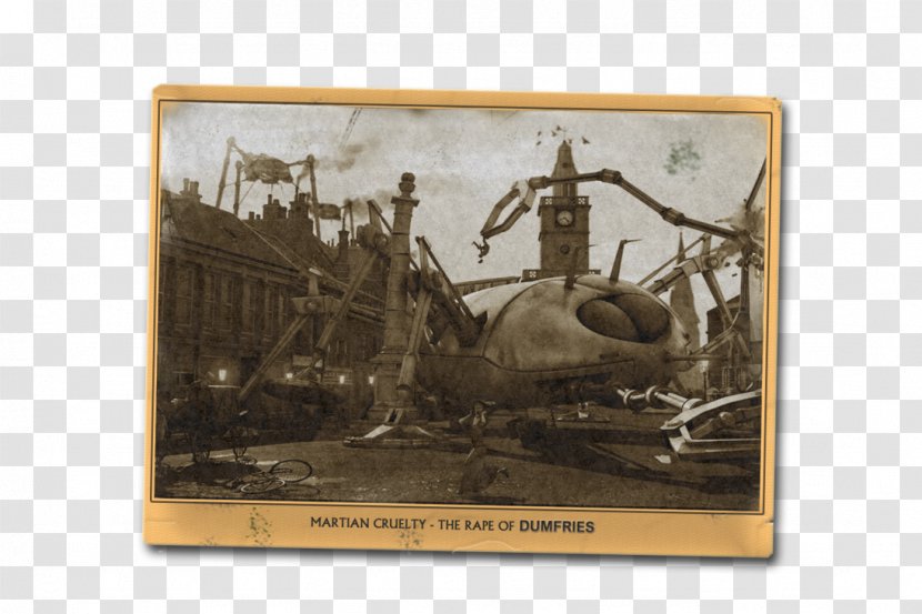 Jeff Wayne's The War Of Worlds Horsell Common Musical Version Fighting Machine - Wayne - Vintage Postcards Transparent PNG