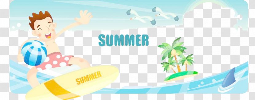 Summer Advertising Illustration - Online - Beach Transparent PNG